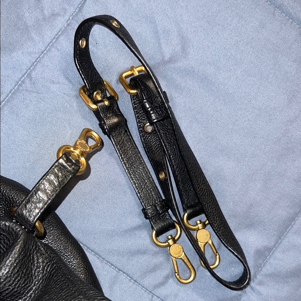 Marc Jacobs Black Tote with Gold Accents - Picture 11 of 12